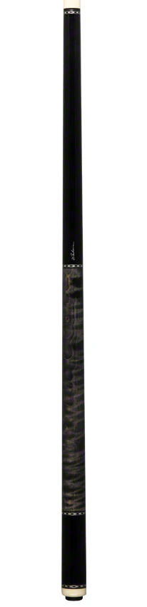 Pechauer Pro R Series Ebony Stained Maple with Gray Stained Maple Wrapless Pool Cue - P04R - Image 6
