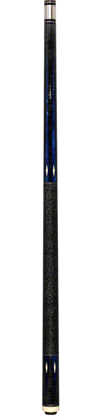 Pechauer Pro Series Ebony Stained Maple with Blue Avorion Resin Points Pool Cue - P19C-B - Image 6