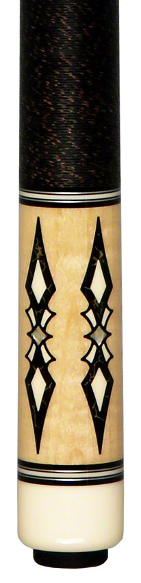 Pechauer Pro N Series Natural Stained Maple with Gold Vein and Sim. Ivory Points Pool Cue - P22N - Image 2