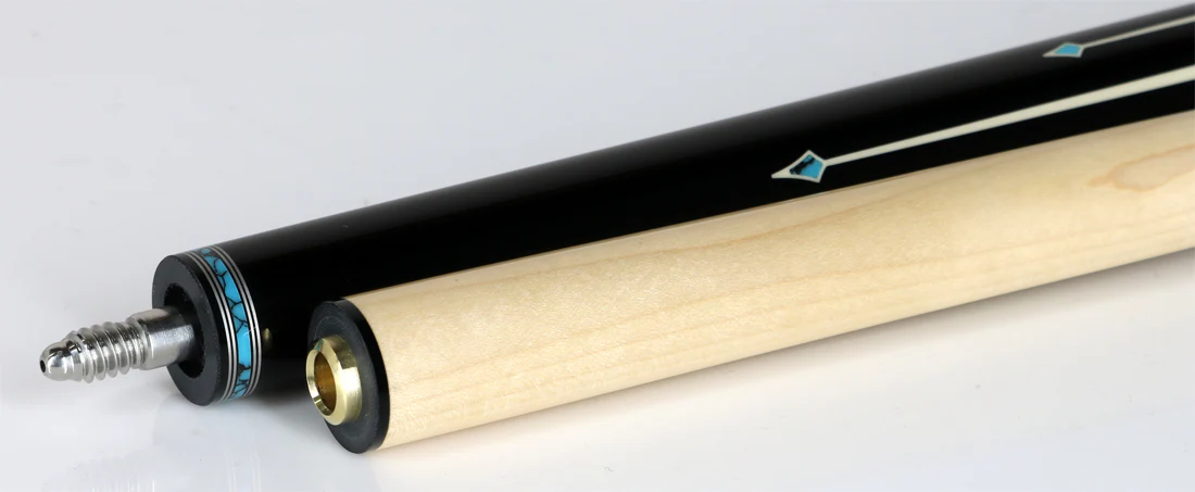 Pechauer Limited Edition Ebony with Sim. Ivory Points and Turquoise Inlays Pool Cue - PL33 - Image 4