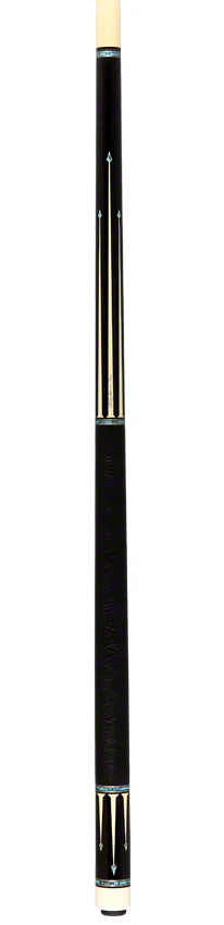 Pechauer Limited Edition Ebony with Sim. Ivory Points and Turquoise Inlays Pool Cue - PL33 - Image 6