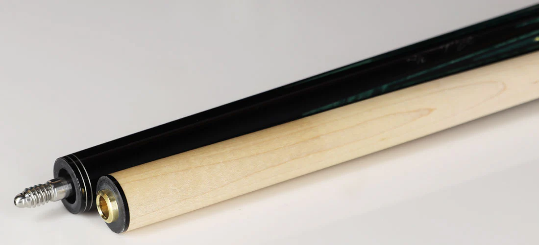 Pechauer Limited Edition Ebony with Malachite and Abalone Points Pool Cue - PL34 - Image 3