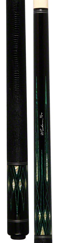 Pechauer Limited Edition Ebony with Malachite and Abalone Points Pool Cue - PL34 - Image 5