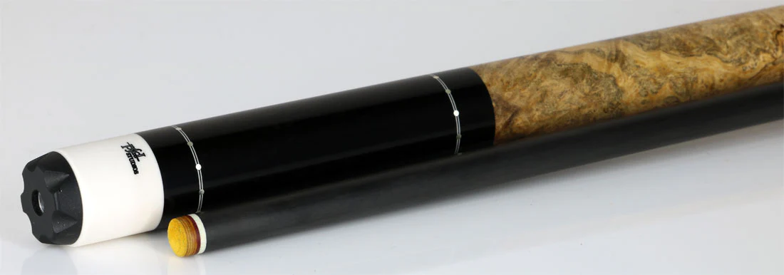 PFD Studios Custom Ebony and Burl Wood Cue - Image 2