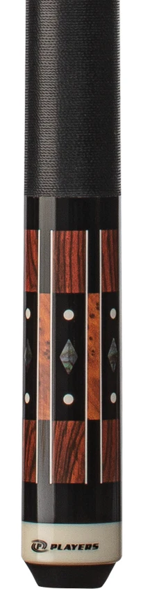 Players Black, Cocobolo, and Thuya Burl Graphic Series Pool Cue - G4144 - Image 2
