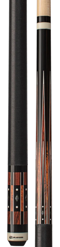 Players Black, Cocobolo, and Thuya Burl Graphic Series Pool Cue - G4144 - Image 5