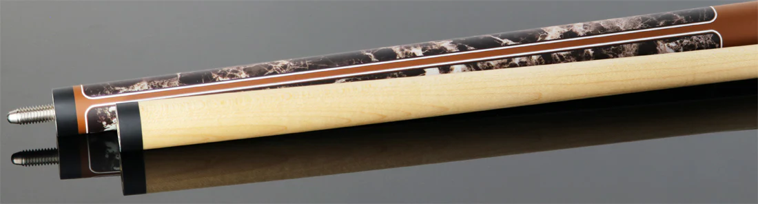 Players Brown Marble with Matte Brown Graphic Series Pool Cue - G4146 - Image 4