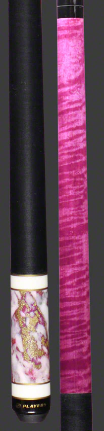 Players Classic Series Purple Maple, Stone and Gold Dust Graphic Pool Cue - C946 - Image 3