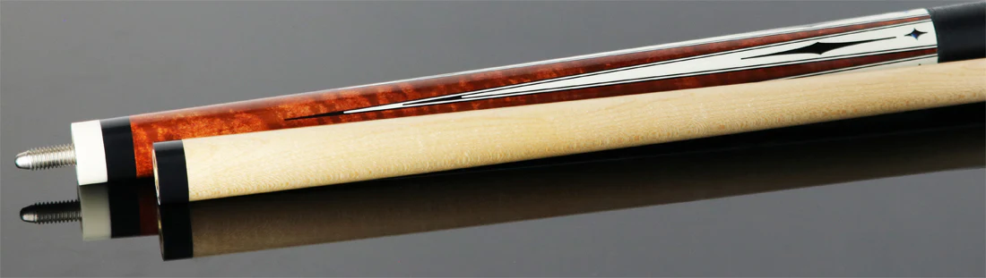 Players Coffee Stain with Sim. Bone Points Graphic Series Pool Cue - G4143 - Image 4