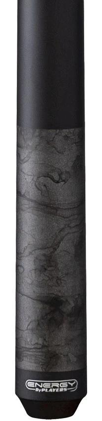 Players Energy Series Matte Gunmetal Smoke Wrapless Pool Cue - Image 2