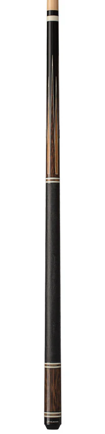 Players Exotic Series Black Palm and Bocote Graphic Pool Cue with Embossed Leather Wrap - Image 4