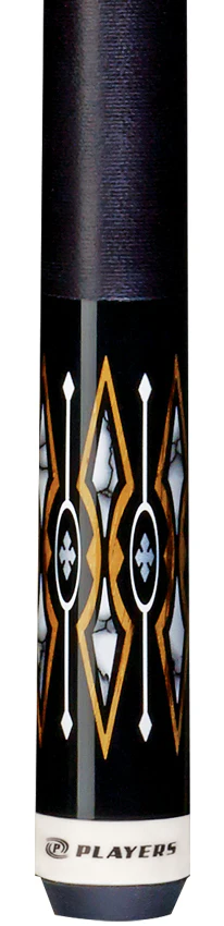 Players Midnight Black with White Recon Graphic Pool Cue - G4135 - Image 2