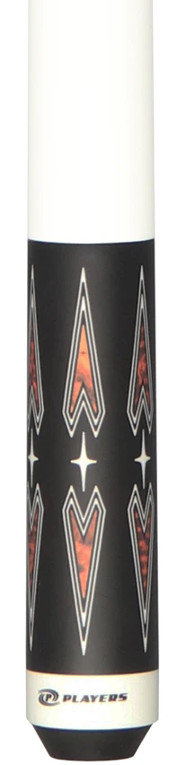 Players Matte Black with Thuya and Snakewood Points Graphic Series Pool Cue - G4150 - Image 2