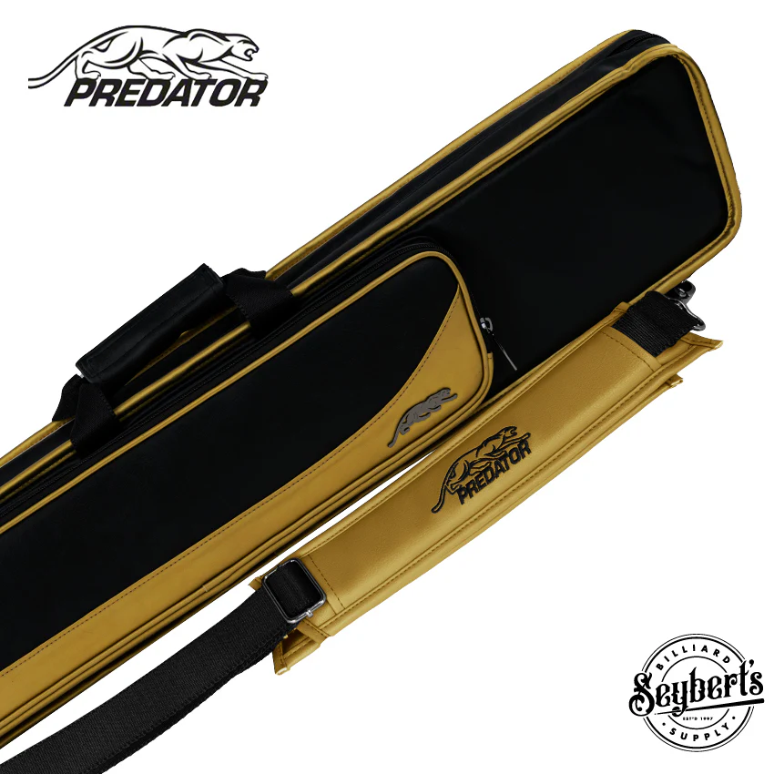 Predator Roadline 30th Anniversary Black and Gold 4x8 Butterfly Soft Pool Cue Case - C48BLKGLDS