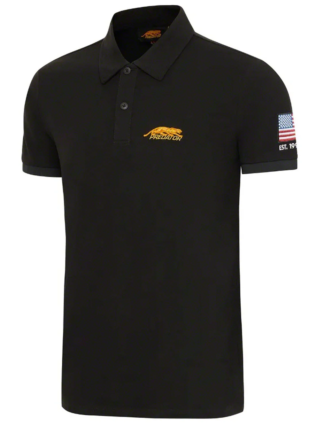 Predator Black W/ Yellow Cat Polo - Image 2