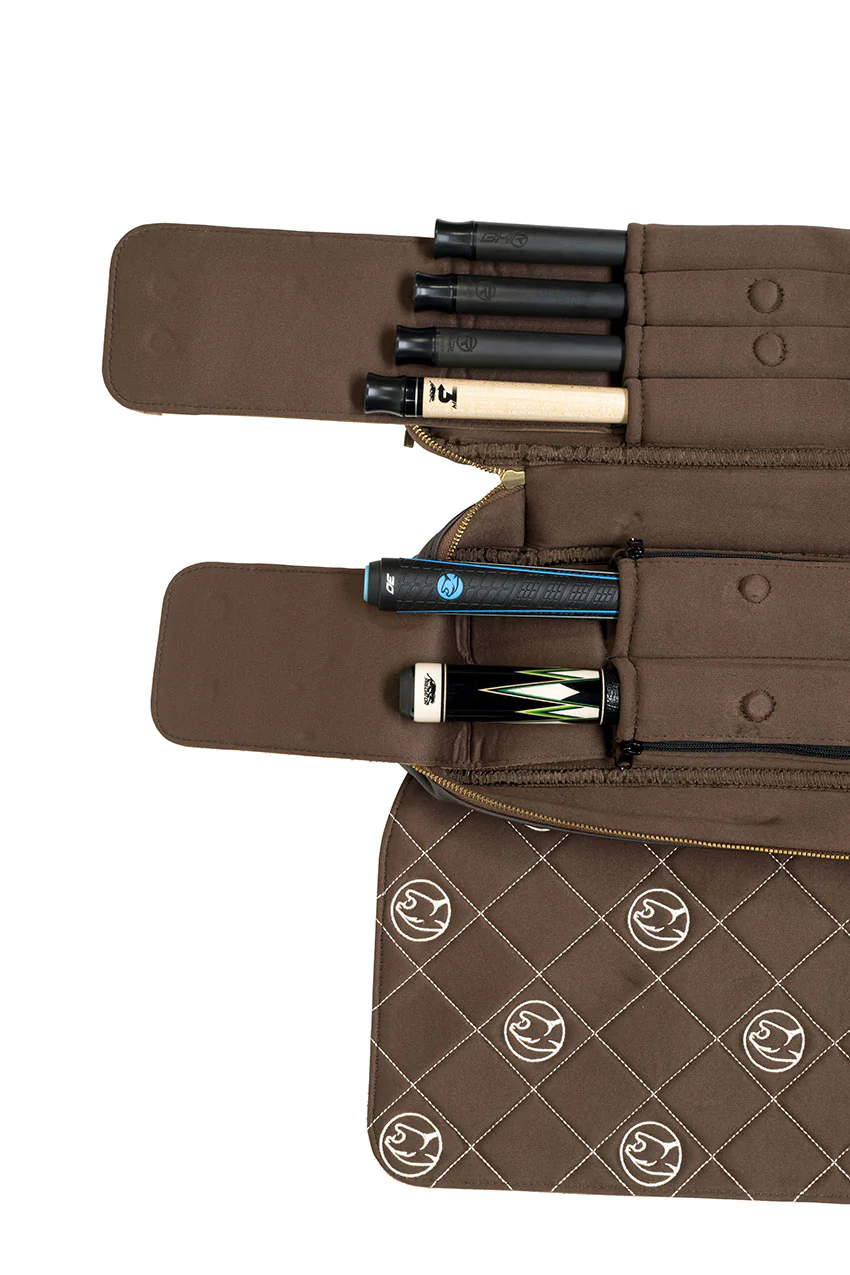Predator Limited Edition Legacy 2x4 Soft Pool Cue Case - Dark Brown - Image 12