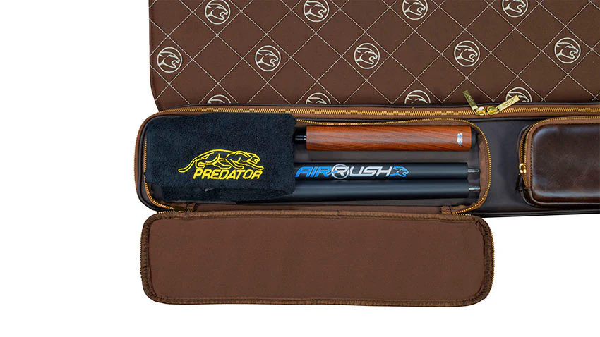 Predator Limited Edition Legacy 2x4 Soft Pool Cue Case - Dark Brown - Image 6