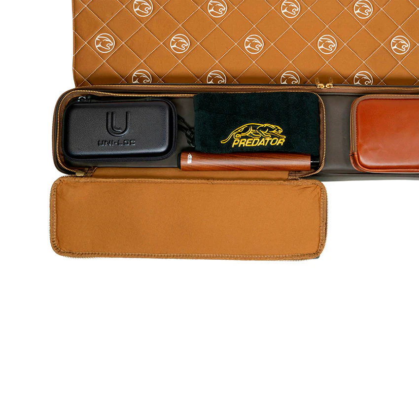 Predator Limited Edition Legacy 3x5 Soft Pool Cue Case - Light Brown - Image 7