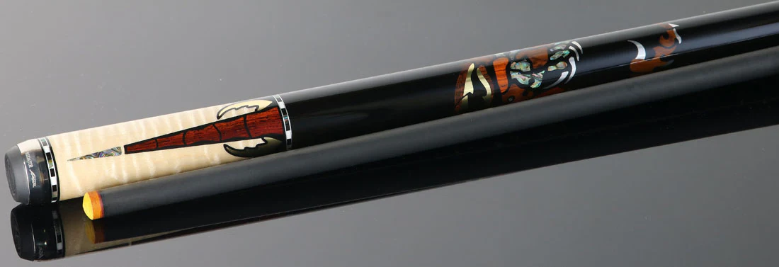 Predator Limited Edition Scorpion 1 Pool Cue - Curly Maple with Ebony - BCPPRELESCO1 - Image 2