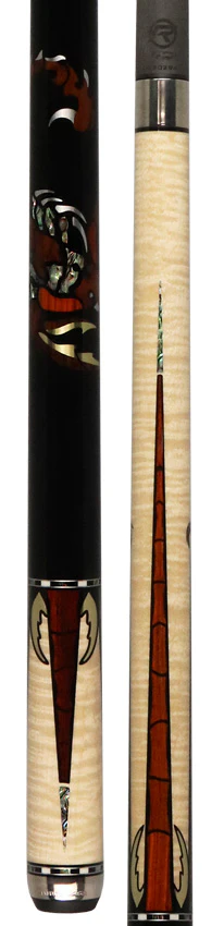 Predator Limited Edition Scorpion 1 Pool Cue - Curly Maple with Ebony - BCPPRELESCO1 - Image 5