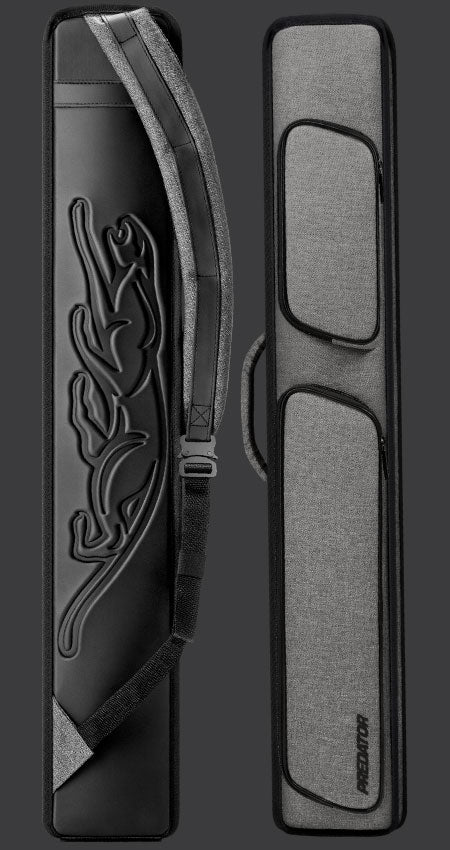 Predator Metro Nylon Grey Top Zip 2x4 Hard Pool Cue Case - NYL2B4SLGRYH - Image 2