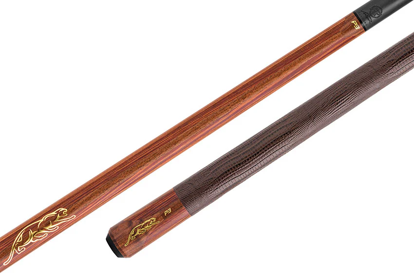 Predator P3 Prowler Rosewood with Rengas Stripes Pool Cue with Brown Lizard Grain Leather Wrap - Uniloc - Image 5