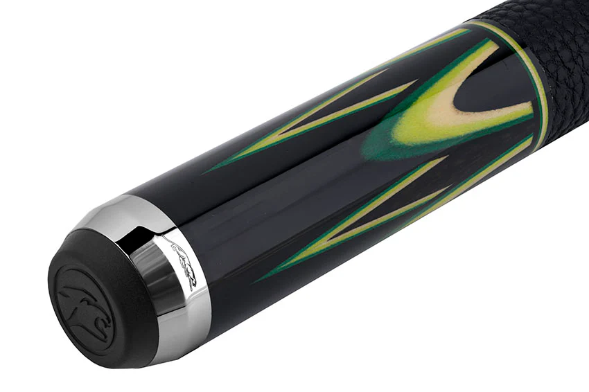 Predator Sang Lee 2-2 Black with Green / Maple / Ebony Butterfly Points Limited Edition Pool Cue - Radial with Luxe Leather Wrap - Image 10