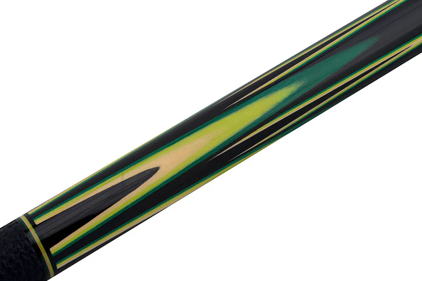 Predator Sang Lee 2-2 Black with Green / Maple / Ebony Butterfly Points Limited Edition Pool Cue - Radial with Luxe Leather Wrap - Image 11