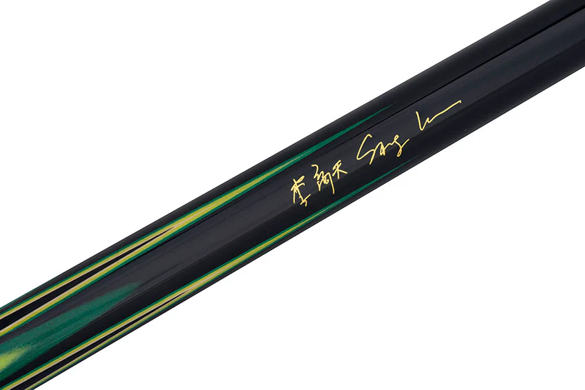 Predator Sang Lee 2-2 Black with Green / Maple / Ebony Butterfly Points Limited Edition Pool Cue - Radial with Luxe Leather Wrap - Image 7