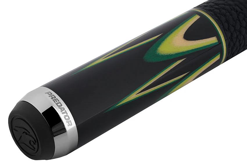 Predator Sang Lee 2-2 Black with Green / Maple / Ebony Butterfly Points Limited Edition Pool Cue - Radial with Luxe Leather Wrap - Image 9
