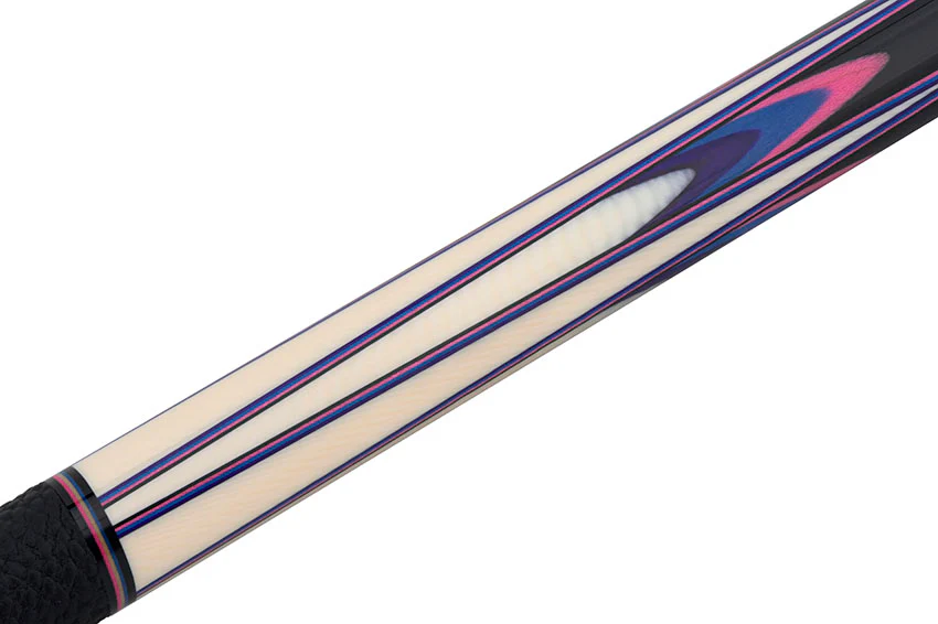 Predator Sang Lee 2-1 Black with Pink / Blue / Purple / Ivorine Butterfly Points Limited Edition Pool Cue - Radial - Image 5