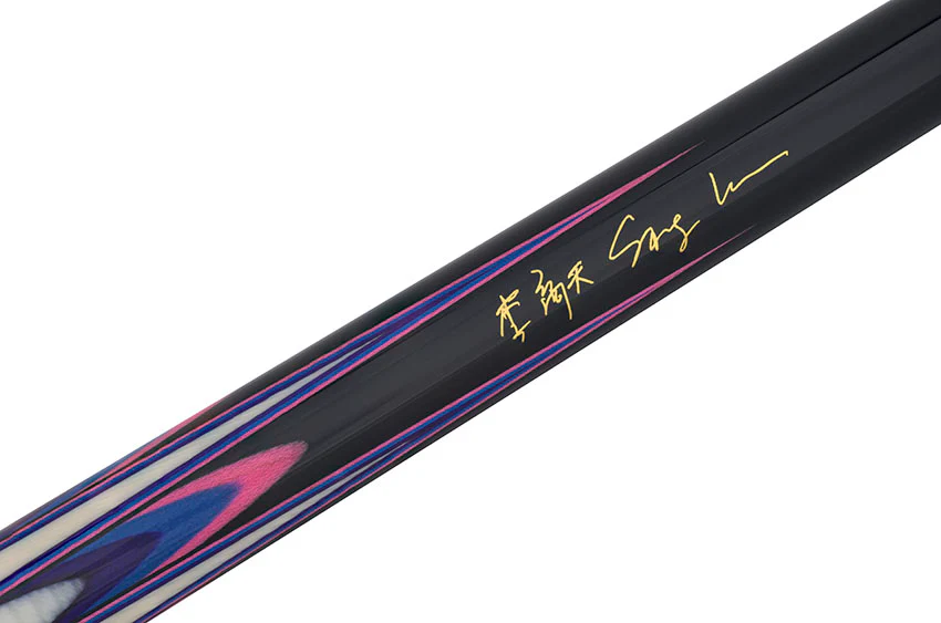 Predator Sang Lee 2-1 Black with Pink / Blue / Purple / Ivorine Butterfly Points Limited Edition Pool Cue - Radial - Image 8