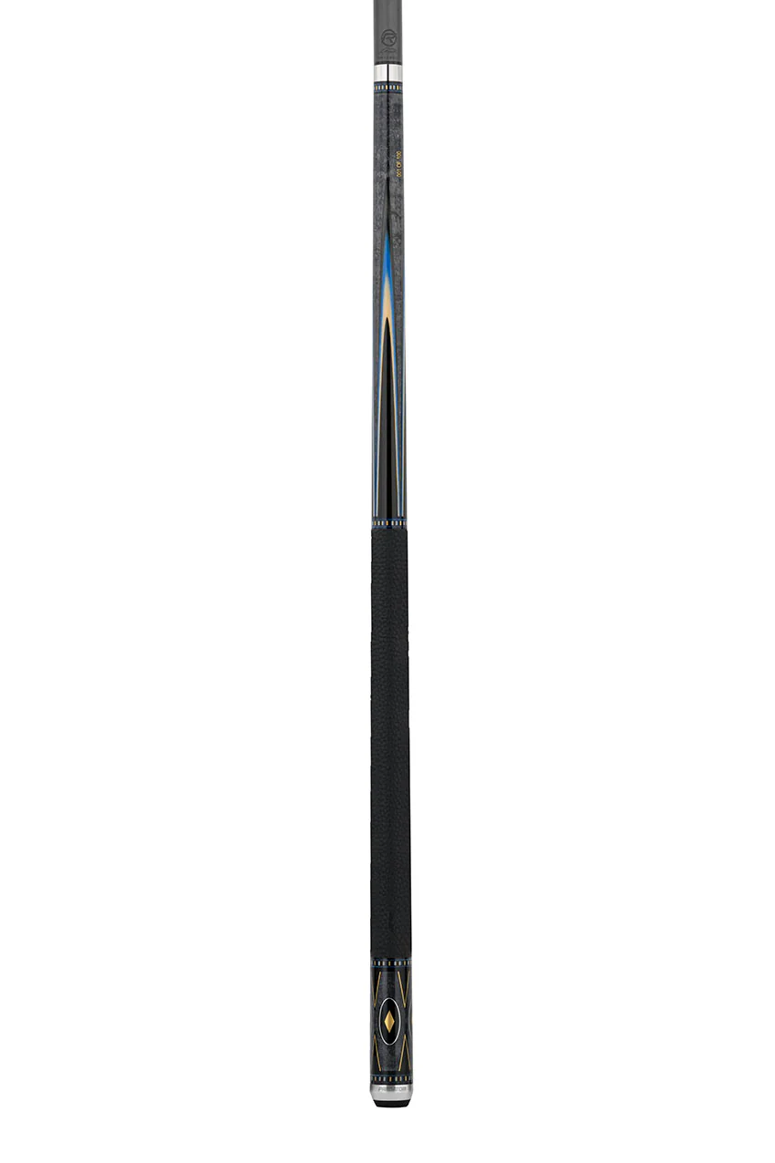 Predator Sang Lee 2-5 Gray-Stained Birdseye Maple with Black / Blue / Maple / Ebony Butterfly Points Special Edition Limited Pool Cue - Radial with Luxe Leather Wrap - Image 12