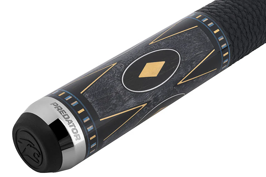 Predator Sang Lee 2-5 Gray-Stained Birdseye Maple with Black / Blue / Maple / Ebony Butterfly Points Special Edition Limited Pool Cue - Radial with Luxe Leather Wrap - Image 13