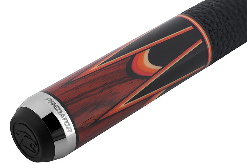 Predator Sang Lee 2-4 Cocobolo with Black / Red / Orange / Maple / Ebony Butterfly Points Limited Edition Pool Cue - Radial with Luxe Leather Wrap - Image 11