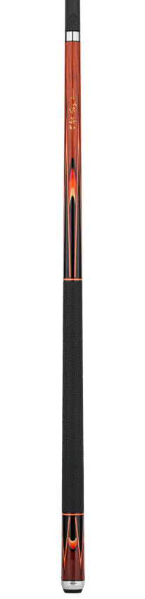 Predator Sang Lee 2-4 Cocobolo with Black / Red / Orange / Maple / Ebony Butterfly Points Limited Edition Pool Cue - Radial with Luxe Leather Wrap - Image 4