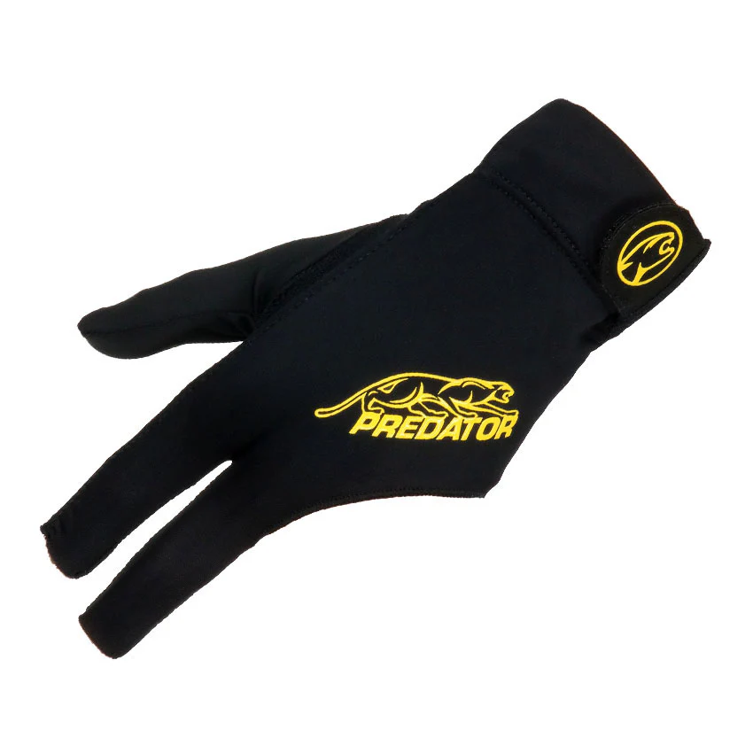 Predator Second Skin Closed Thumb Left Hand Pool Cue Glove - Black/Yellow - Image 3