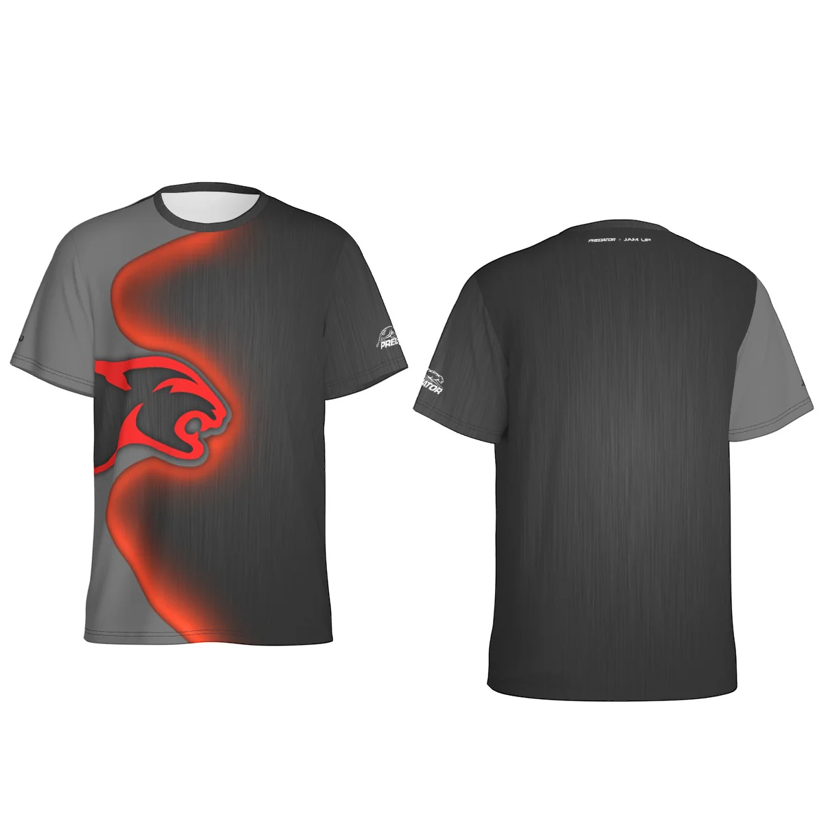 Predator Strike Blacklight Edition Swoosh Cat Logo 2.0 T-Shirt - Image 3