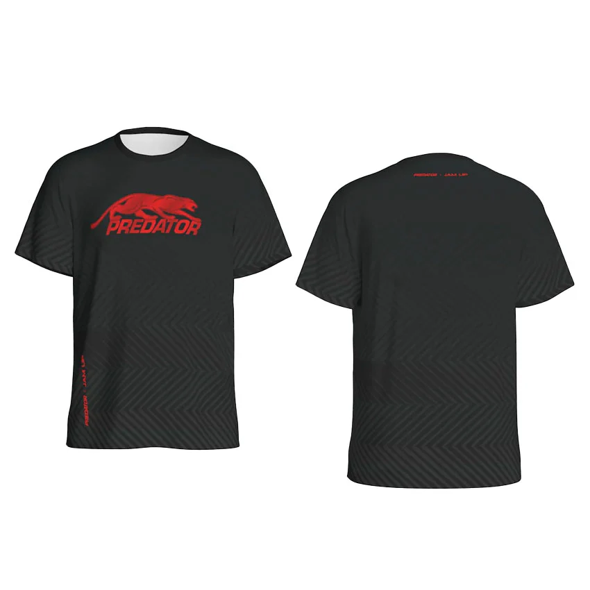 Predator Tech Tee Black with Red Logo T-Shirt - Image 6