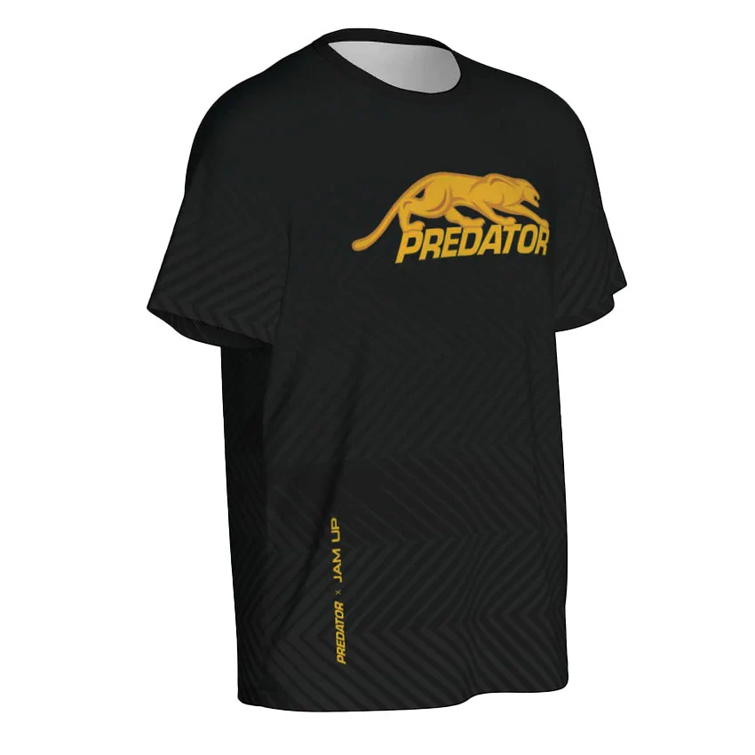 Predator Tech Tee Black with Yellow Logo T-Shirt - Image 6