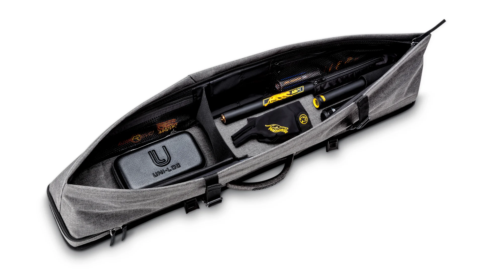 Predator Urbain Light Grey Butterfly Style 2x4 Soft Pool Cue Case - PREU2x4LGRYS - Image 3