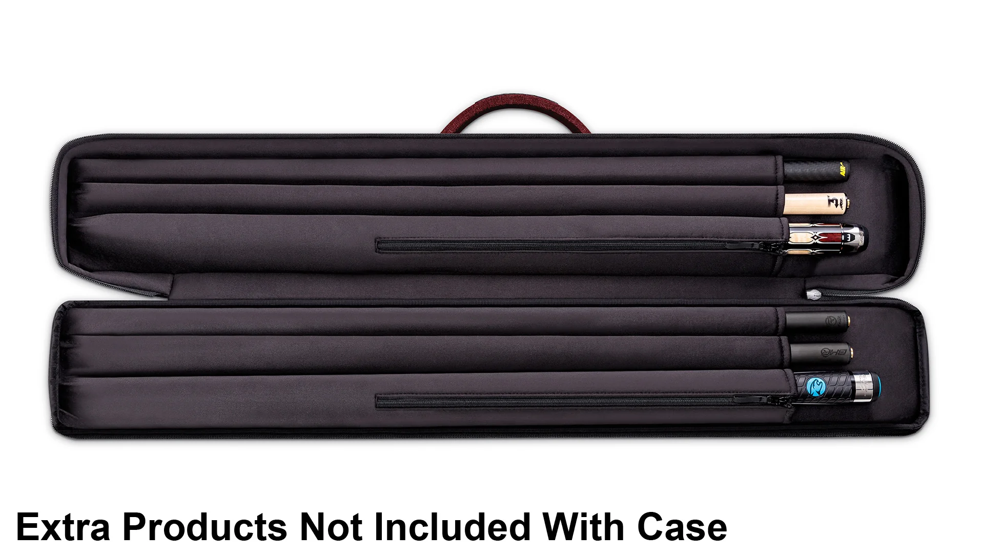 Predator Urbain Red Butterfly Style 2x4 Soft Pool Cue Case - PREU2X4RDS - Image 2