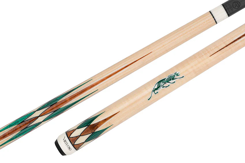 Predator Virtuoso Series Curly Maple with 8 Malachite and Thuya Points No Wrap Pool Cue - Uni-Loc - Image 9