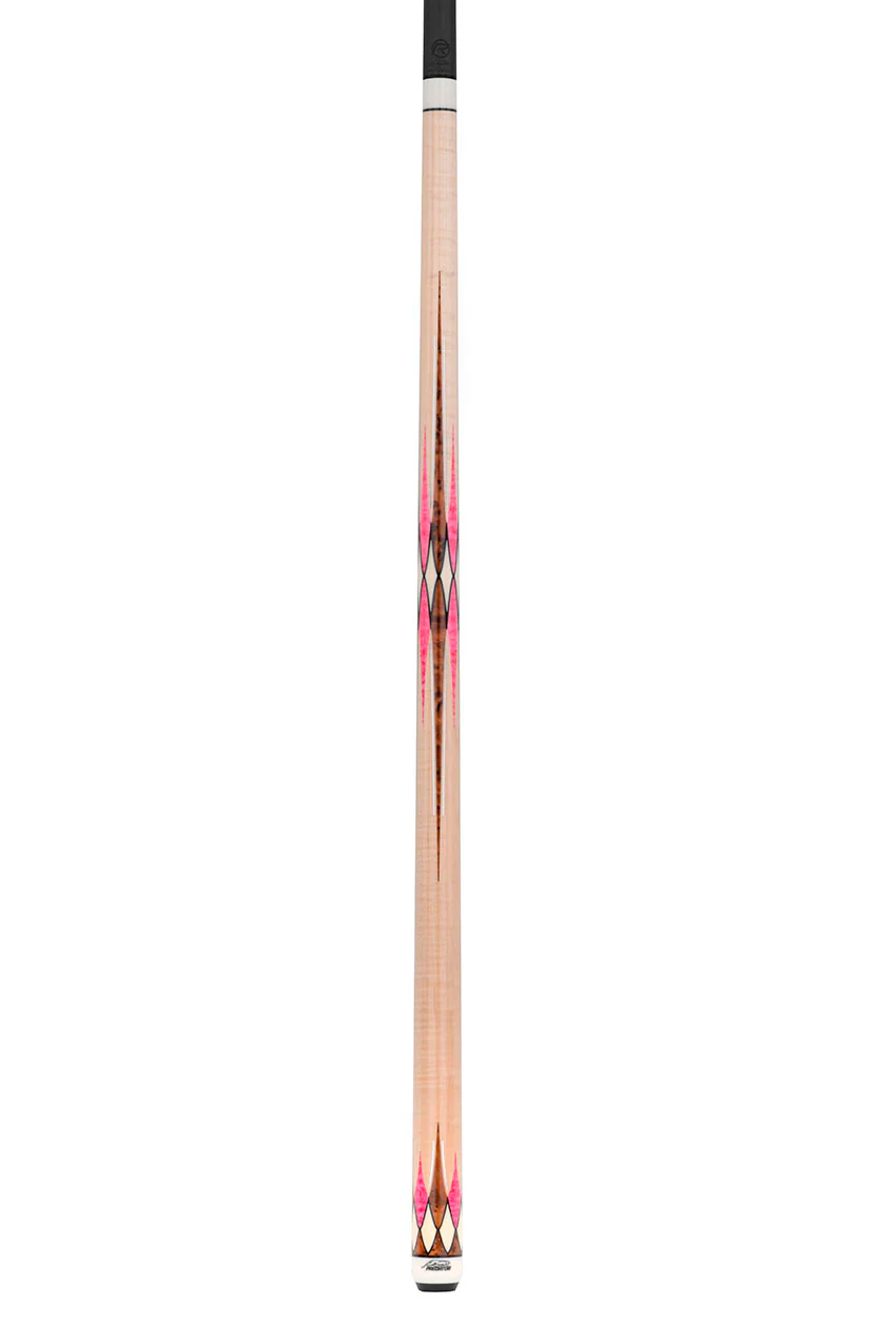 Predator Virtuoso Series Curly Maple with 8 Pink Stone and Thuya Points No Wrap Pool Cue - Uni-Loc - Image 10