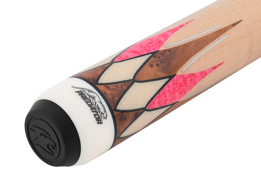 Predator Virtuoso Series Curly Maple with 8 Pink Stone and Thuya Points No Wrap Pool Cue - Uni-Loc - Image 11