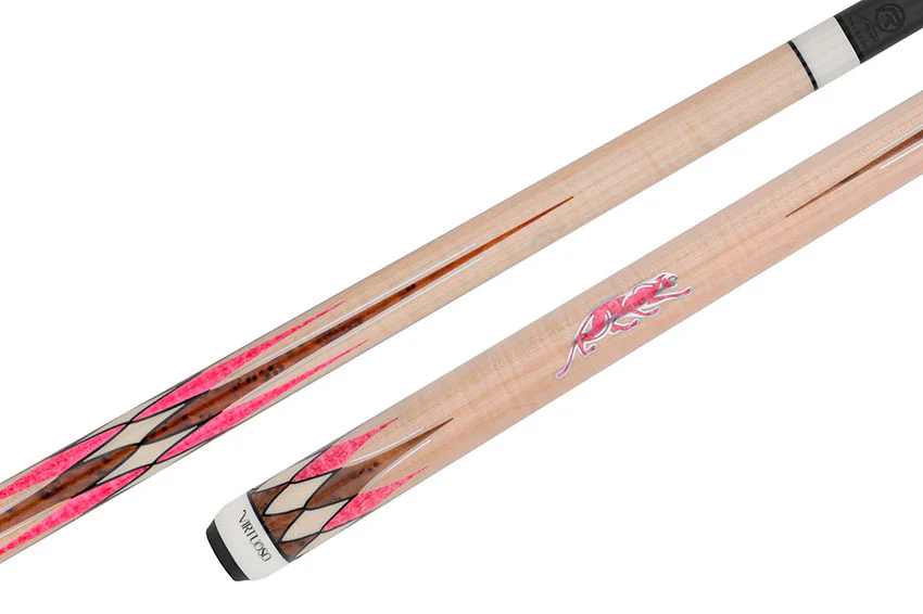 Predator Virtuoso Series Curly Maple with 8 Pink Stone and Thuya Points No Wrap Pool Cue - Uni-Loc - Image 7