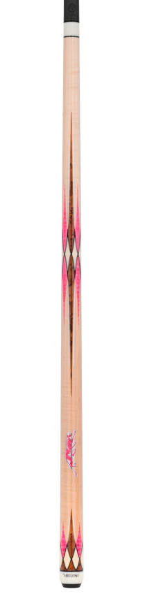 Predator Virtuoso Series Curly Maple with 8 Pink Stone and Thuya Points No Wrap Pool Cue - Uni-Loc - Image 9