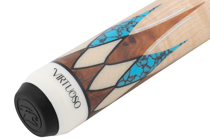 Predator Virtuoso Series Curly Maple with 8 Turquoise and Thuya Points No Wrap Pool Cue - Uni-Loc - Image 11