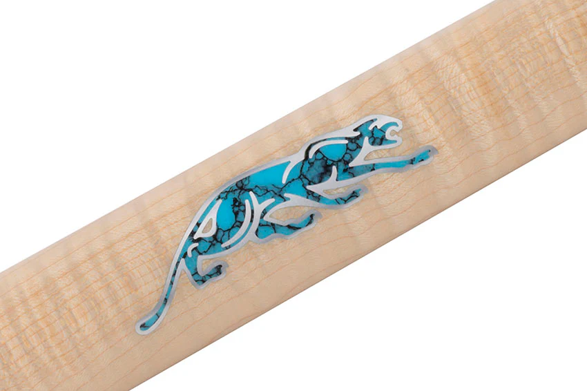 Predator Virtuoso Series Curly Maple with 8 Turquoise and Thuya Points No Wrap Pool Cue - Uni-Loc - Image 4