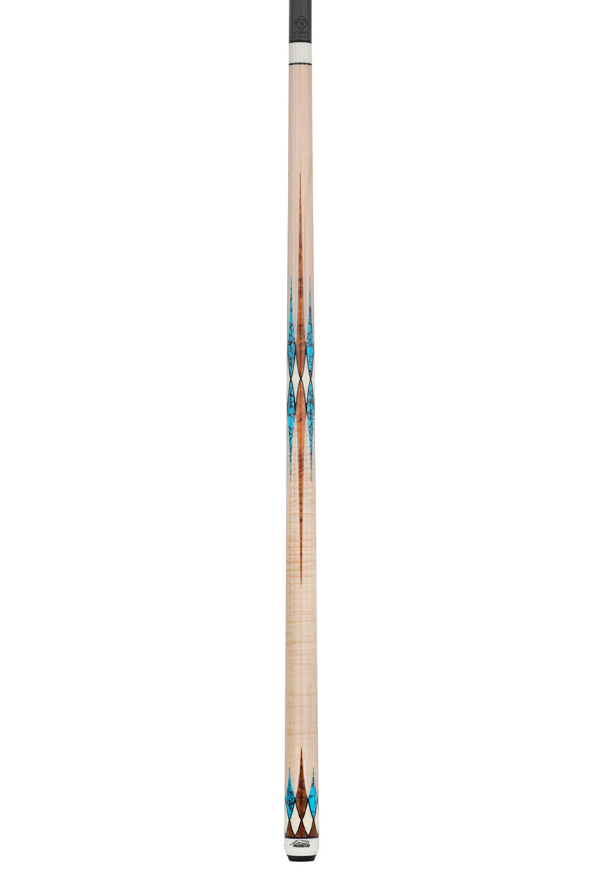 Predator Virtuoso Series Curly Maple with 8 Turquoise and Thuya Points No Wrap Pool Cue - Uni-Loc - Image 9